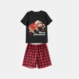 Christmas Matching Family Pajamas Exclusive Design Candy Sloth Black Pajamas Set