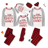 Christmas Matching Family Pajamas The Joy Of Christmas Is Family Black And White Pajamas Set