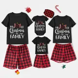 Christmas Matching Family Pajamas The Joy Of Christmas Is Family Black Pajamas Set