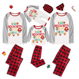 Christmas Matching Family Pajamas Hogwarts Is My Home Gray Pajamas Set