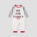 2022 Christmas Matching Family Pajamas We Are Family Gray Pajamas Set