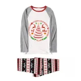 Christmas Matching Family Pajamas It's The Most Wonderful Time Of The Year Gray Pajamas Set