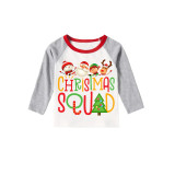 Christmas Matching Family Pajamas Christmas Squad Gray Pajamas Set