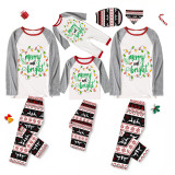 Christmas Matching Family Pajamas Exclusive Design Merry And Bright Gray Pajamas Set