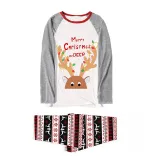 Christmas Matching Family Pajamas Merry Christmas My Deer Gray Pajamas Set