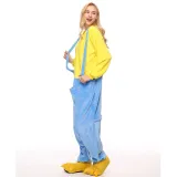 Family Kigurumi Pajamas Yellow Cartoon Onesie Cosplay Costume Pajamas For Kids and Adults