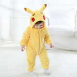 Family Kigurumi Pajamas Yellow Onesie Cosplay Costume Pajamas For Kids and Adults