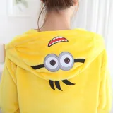 Family Kigurumi Pajamas Yellow Cartoon Onesie Cosplay Costume Pajamas For Kids and Adults