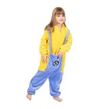 Family Kigurumi Pajamas Yellow Cartoon Onesie Cosplay Costume Pajamas For Kids and Adults