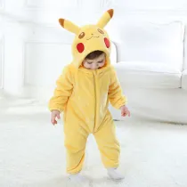 Baby Yellow Onesie Kigurumi Pajamas Kids Animal Costumes for Unisex Baby
