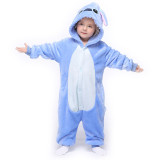 Family Kigurumi Pajamas Blue Monster Animal Onesie Cosplay Costume Pajamas For Kids and Adults