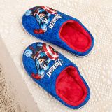 Toddlers Kids Blue Flannel Warm Winter Home House Slippers