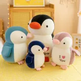 I Love You Penguins Soft Stuffed Plush Animal Doll For Kids Gift