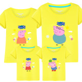 Matching Family Prints Pig Family T-shirts