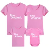 Matching Family Prints The Original Remix Encore Slogan T-shirts