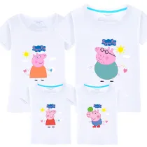 Matching Family Prints Pig Family T-shirts