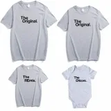 Matching Family Prints The Original Remix Encore Slogan T-shirts