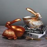 Home Ornament Pelican Storage Desktop Craft Ornament Resin Figure Statue