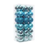 Merry Christmas 36 Pieces 4cm Frosted and Matte Christmas Tree Ornaments Hanging Balls Decoration
