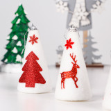 Merry Christmas 6 Packs Foam Christmas Tree Hanging Ornament Christmas Decoration