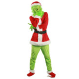 Christmas Green Fury Monster Costume Mask Headgear Party Cospaly Costume
