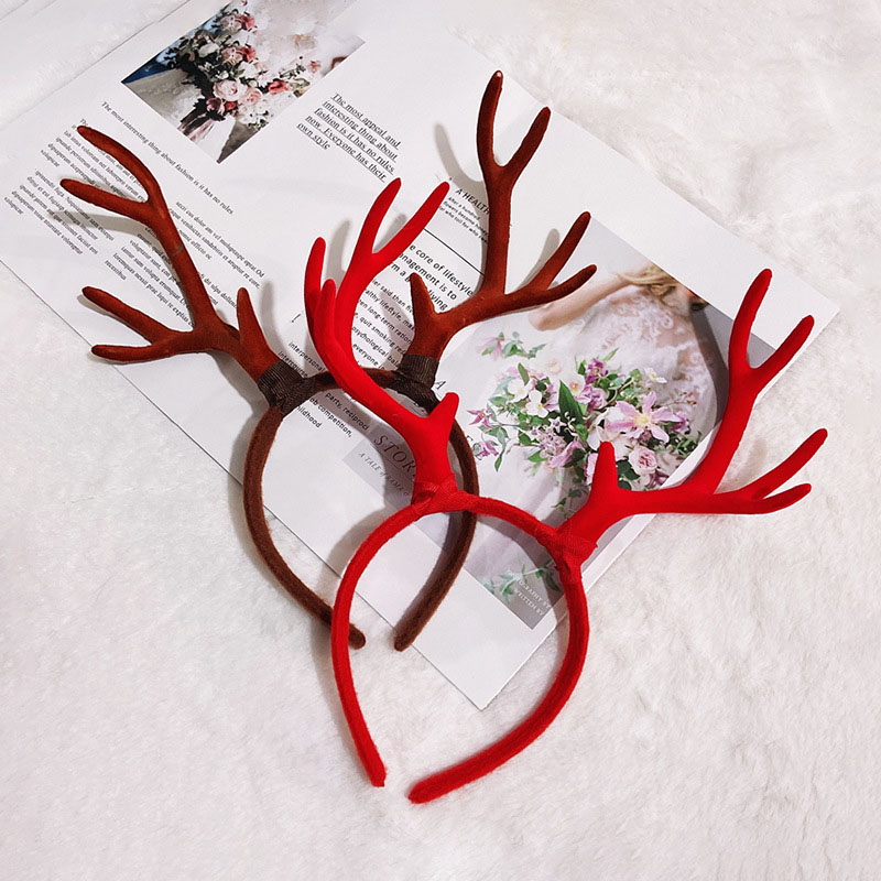 Merry Christmas Reindeer Antlers Christmas Headband Christmas Gift