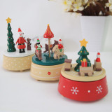 Christmas Santa Claus Carousel Music Box Christmas Gift