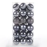 Merry Christmas 36 Pieces 4cm Frosted and Matte Christmas Tree Ornaments Hanging Balls Decoration