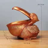 Home Ornament Pelican Storage Desktop Craft Ornament Resin Figure Statue