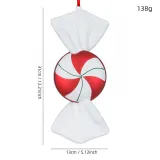 Merry Christmas PVC Painted Candy Ornament Christmas Decoration