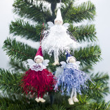 Christmas 3 Pieces Woolen Doll Christmas Ornament Decoration