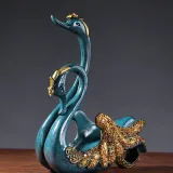 Home Ornament Swan Wine Bottle Holder Craft Ornament Figure Statue