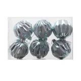 Merry Christmas 6 Pieces 6cm Painted Christmas Balls Home Party Decoration