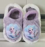 Toddler Kids Cartoon Princess Cotton Plush Winter Warm Shoes Home Slipper