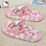 Toddler Kids Flat Beach Cartoon Cute Heart Cat Dots Non-slip Home Summer Slipper