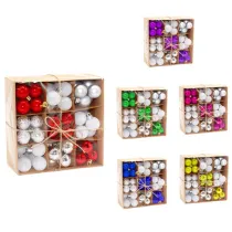 Merry Christmas 99 Pieces 3cm Mixed Color Set Christmas Hanging Ornaments Balls Decoration