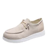 Women Low-top Platform Sneaker Shoes One Pedal Shoes