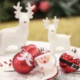 Merry Christmas 9 Pieces 6cm Santa Claus Christmas Ornaments Balls Decoration