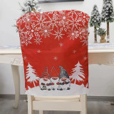 Christmas Cartoon Gnome Snowflake Home Chair Covers Christmas Home Decor