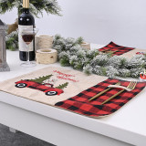 Christmas Dinning Plaids Trunk Table Mat Christmas Home Decor