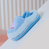 Toddler Kids Cartoon Princess Cotton Plush Winter Warm Shoes Home Slipper