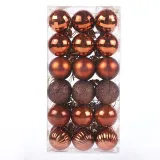 Merry Christmas 36 Pieces 4cm Frosted and Matte Christmas Tree Ornaments Hanging Balls Decoration