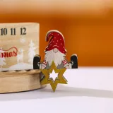 Merry Christmas Santa Claus Wooden Calendar Christmas Home Ornament Decoration