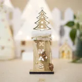 Christmas Wooden Angle and Reindeer Crafts with Pine Cones Christmas Ornament Decoration