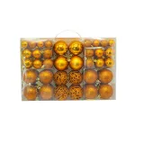 Merry Christmas 100 Pieces 6cm Matte Christmas Hanging Ornaments Balls Decoration