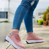 Women Low-top Single Shoes Thick-soled Flats Female Canvas Sneaker