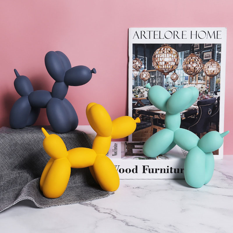 Home Ornament Desktop Balloon Dog Resin Craft