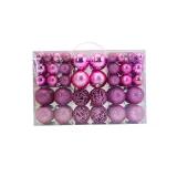 Merry Christmas 100 Pieces 6cm Matte Christmas Hanging Ornaments Balls Decoration