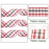 Merry Christmas Plaid Linen Ribbon Christmas Tree Christmas Party Decoration