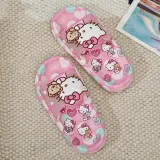 Toddler Kids Flat Beach Cartoon Cute Heart Cat Dots Non-slip Home Summer Slipper